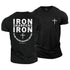 Men's Proverbs 27:17 Cotton T-Shirt